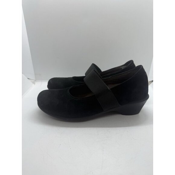 Wolky Women's Size 7.5 US 38 EU Mary Jane Walking Shoes Black Suede Platform - Picture 3 of 9